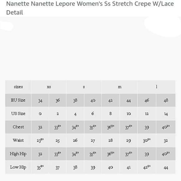 Short Sleeve Woven Lace Yoke Shift Dress Nanette Leopore Black - Picture 4 of 16